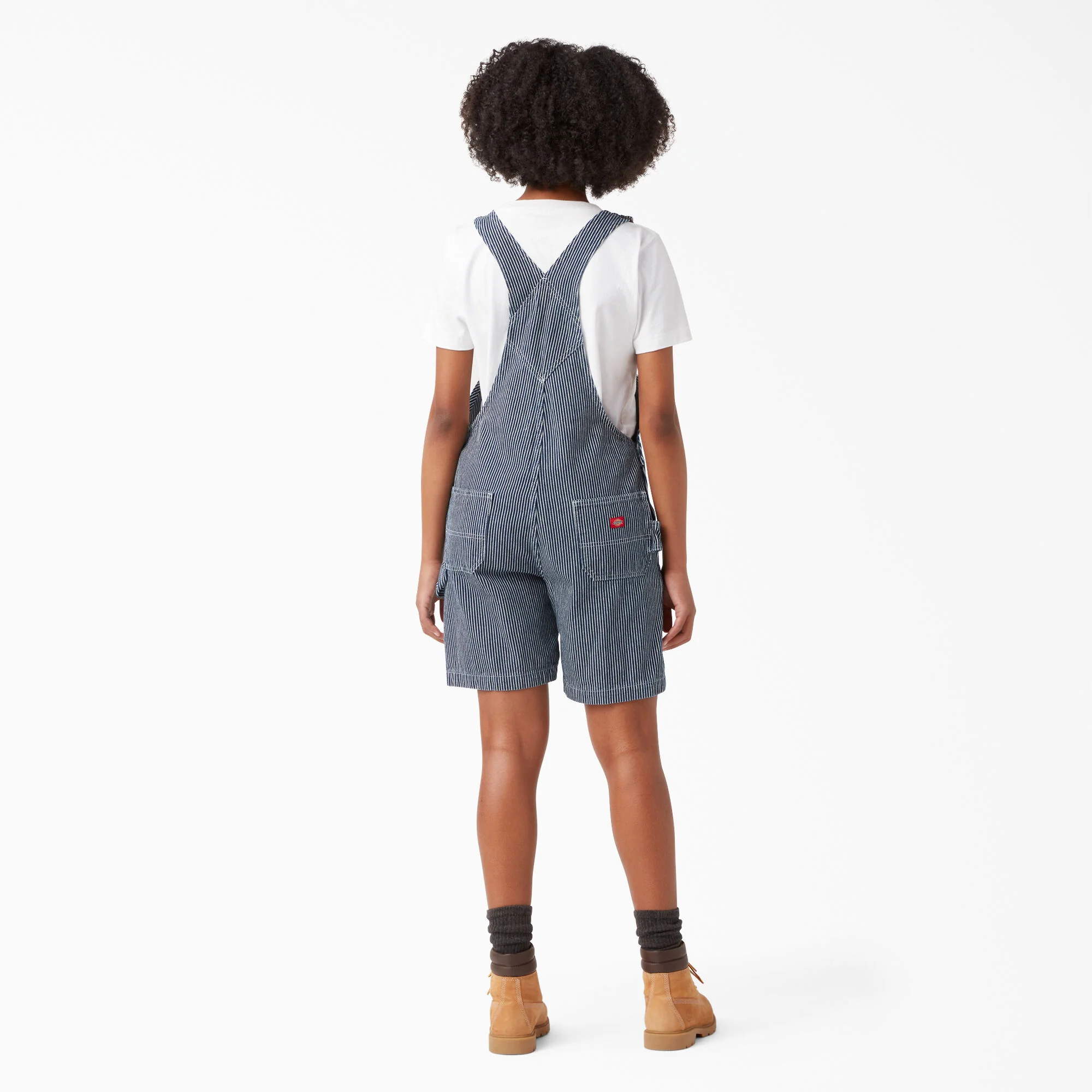 Women's Relaxed Fit Bib Shortalls, 7" - Image 2