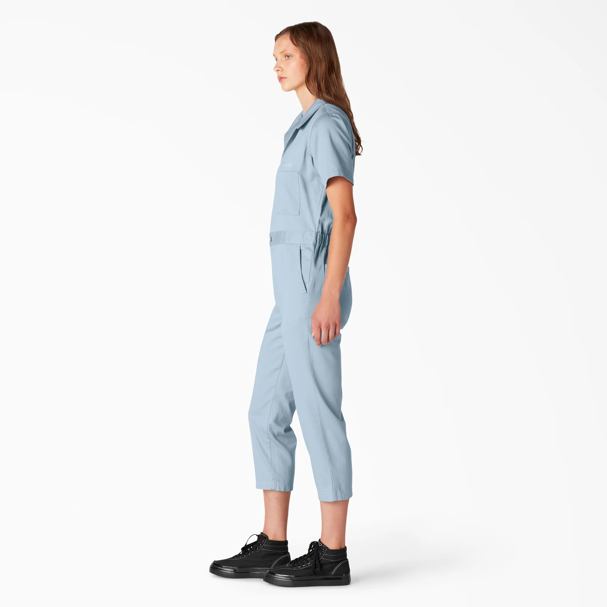 Women's Reworked Cropped Coveralls - Image 3