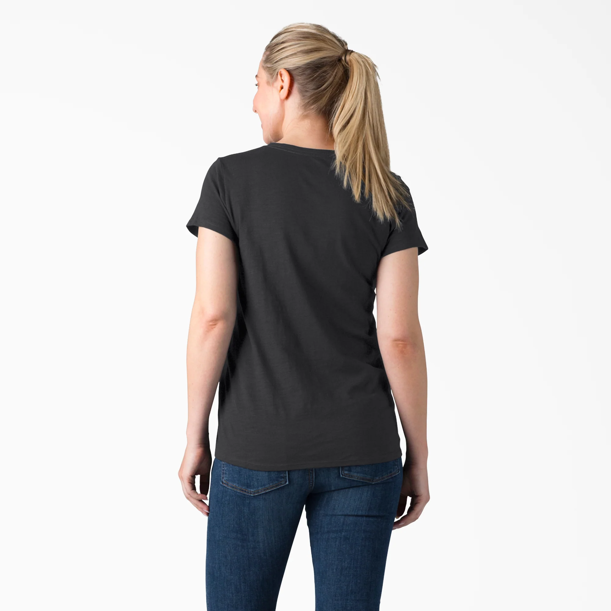 Women's Short Sleeve V-Neck T-Shirt - Image 2