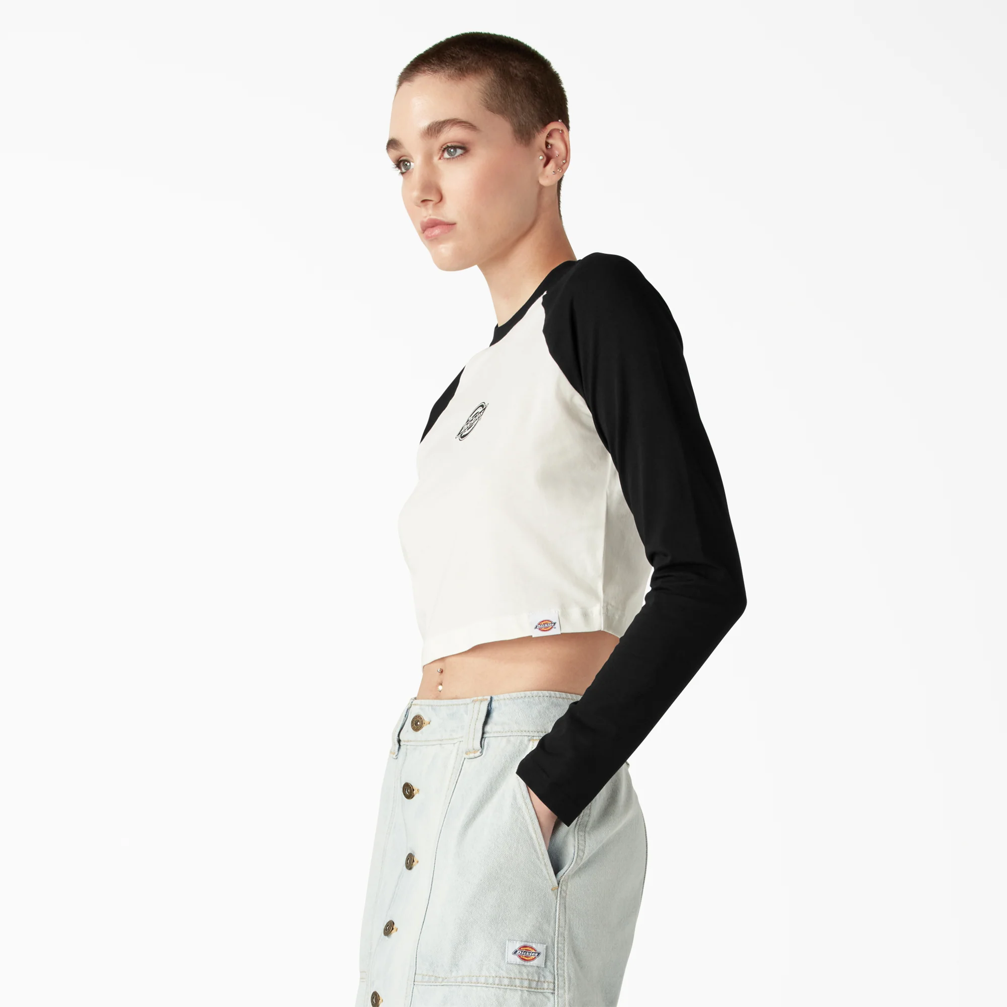 Women's Sodaville Long Sleeve Cropped T-Shirt - Image 3