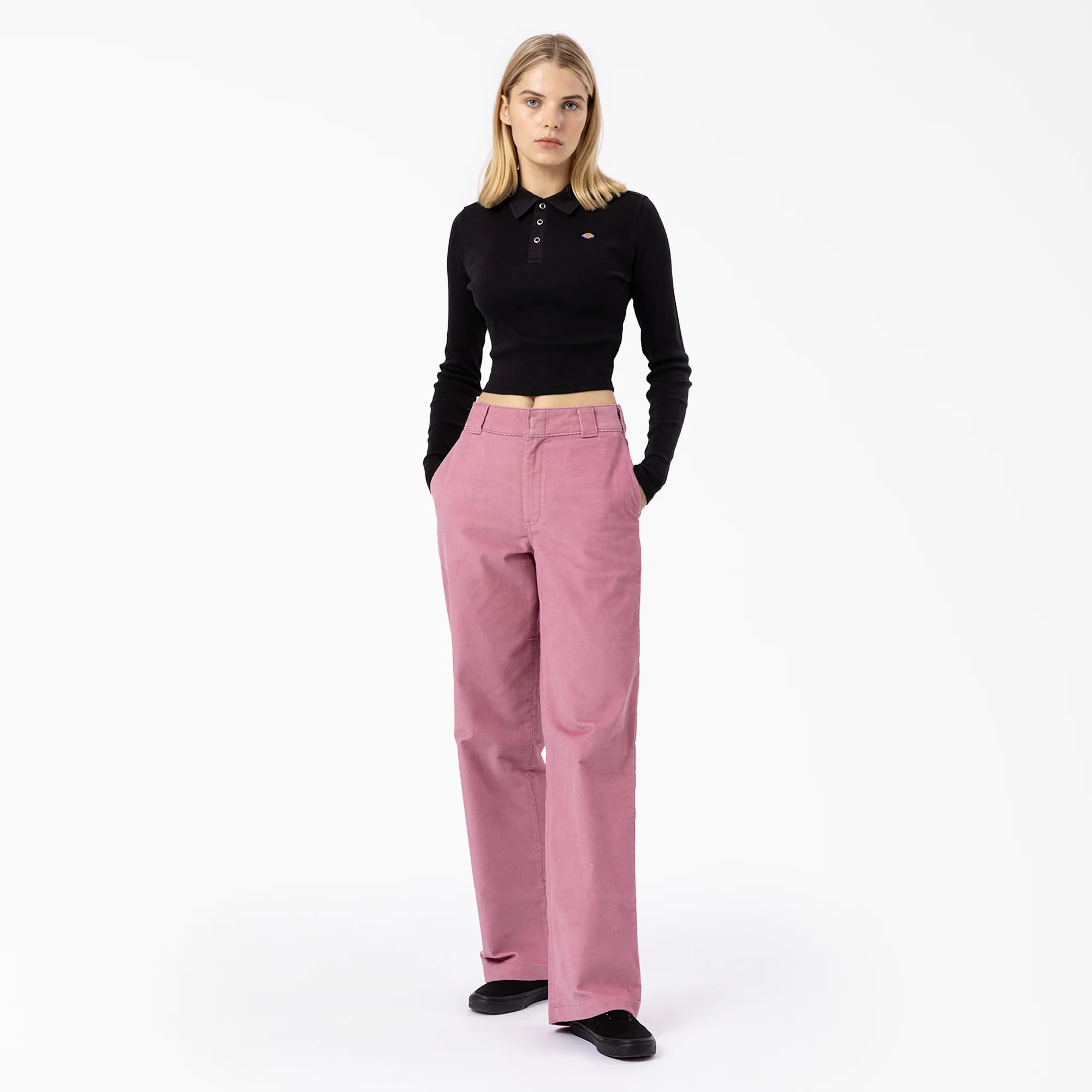 Women's Tallasee Long Sleeve Cropped Polo - Image 3