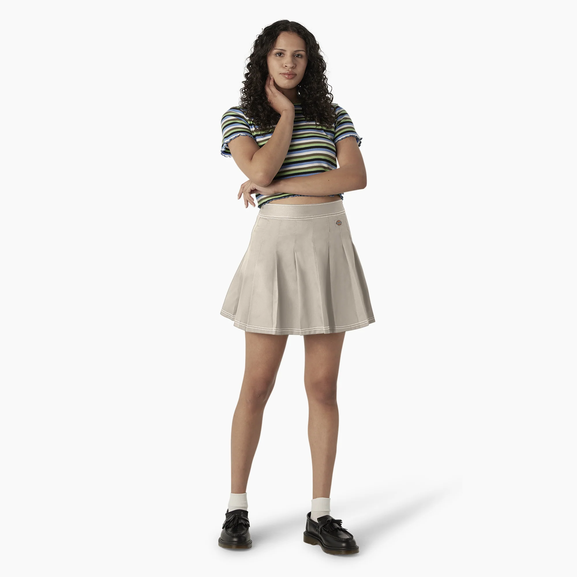 Women's Twill Pleated Skirt - Image 4