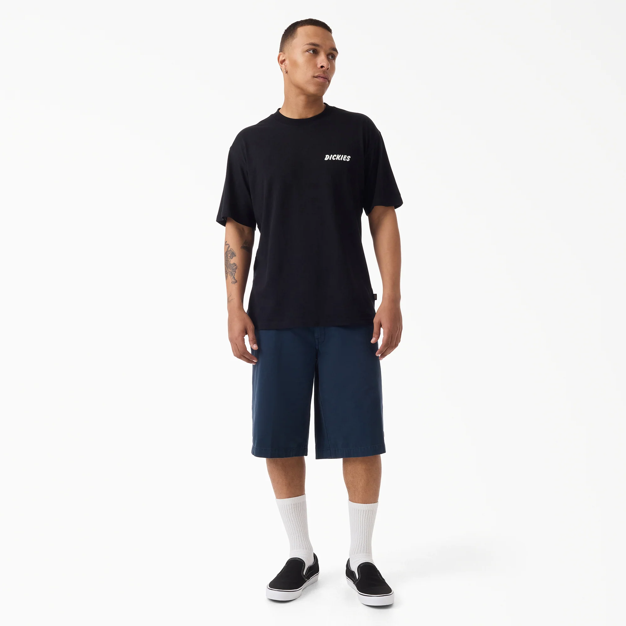 Worn In Loose Work Shorts, 13" - Image 4