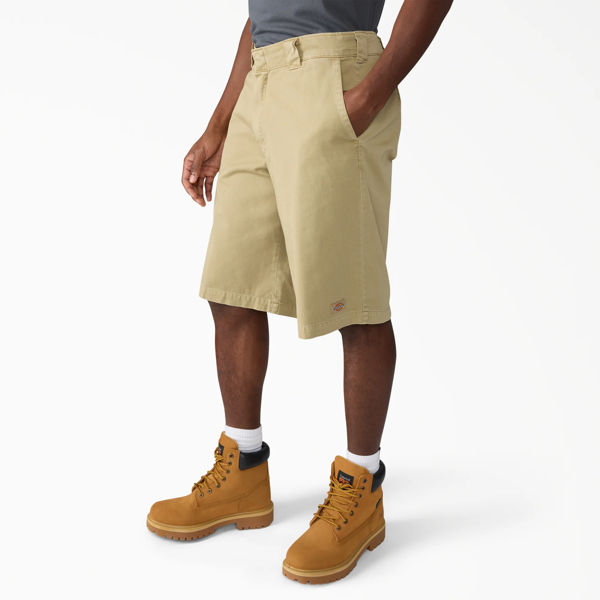 Worn In Loose Work Shorts, 13" - Image 3