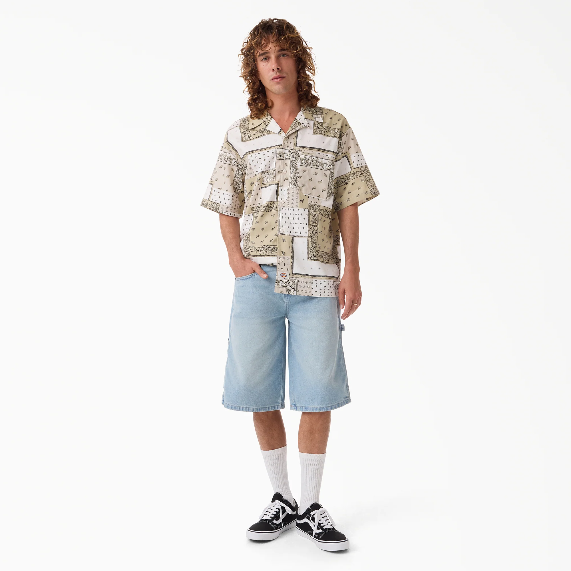 Worn In Relaxed Carpenter Denim Shorts, 13" - Image 4