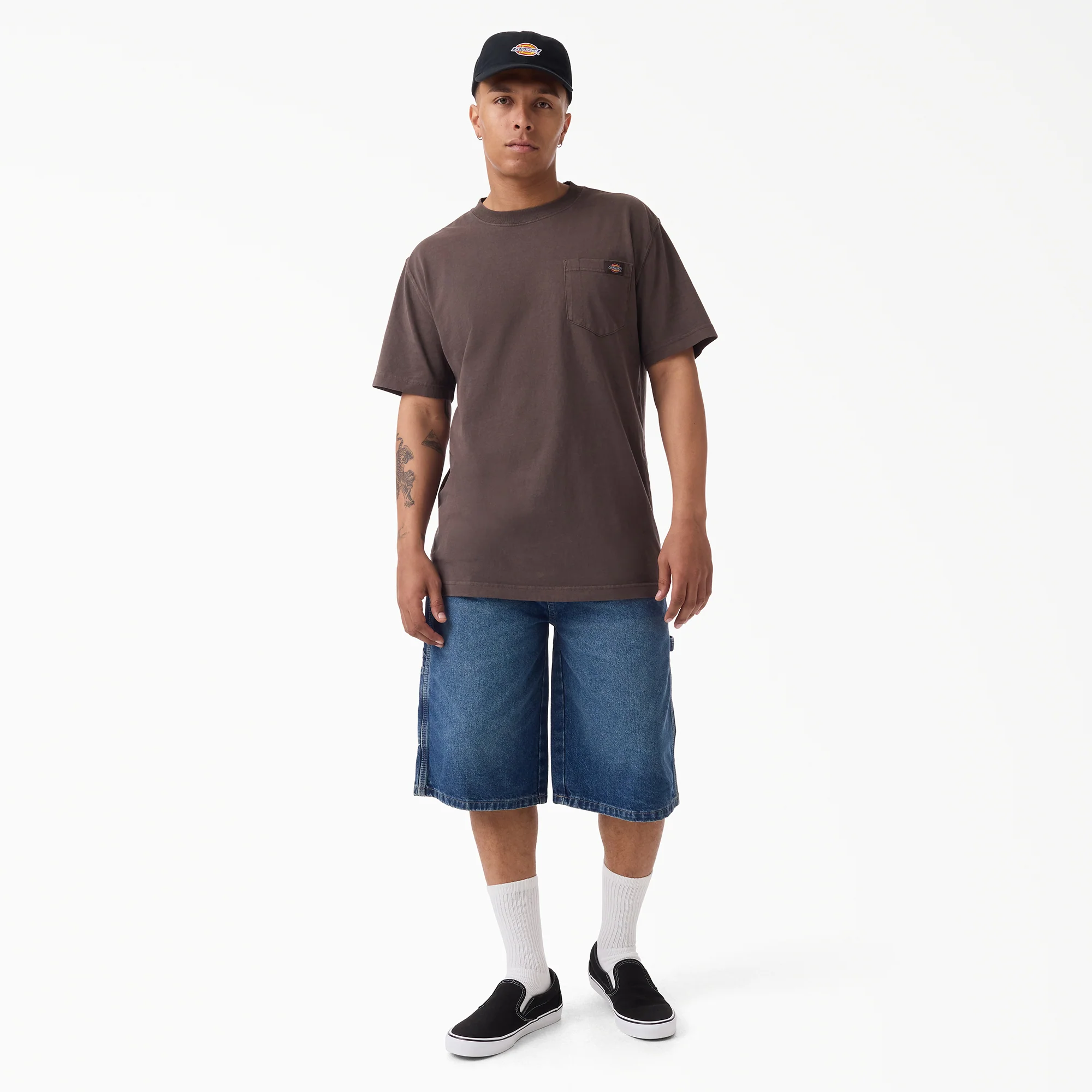 Worn In Relaxed Carpenter Denim Shorts, 13" - Image 4