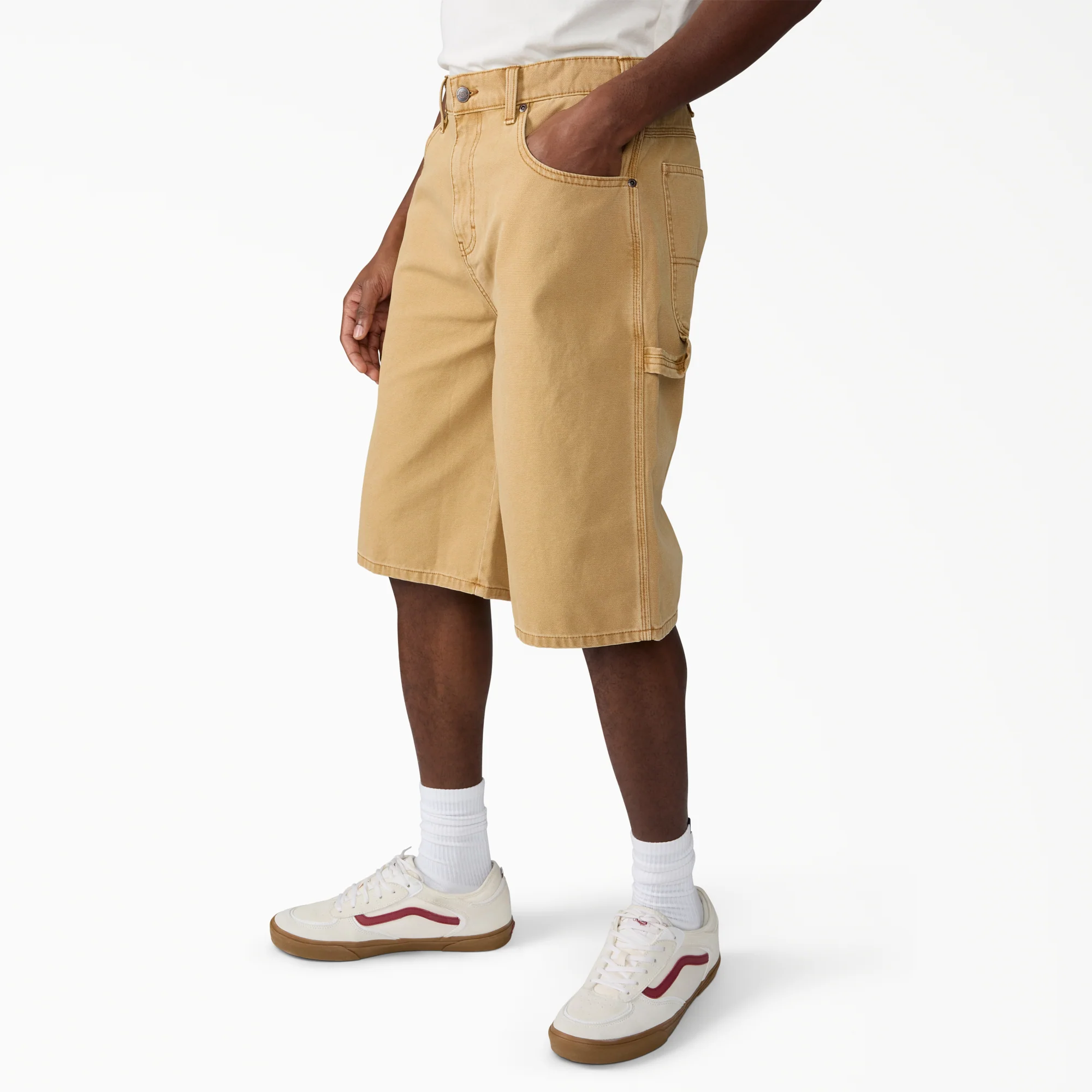 Worn In Relaxed Carpenter Duck Shorts, 13" - Image 3