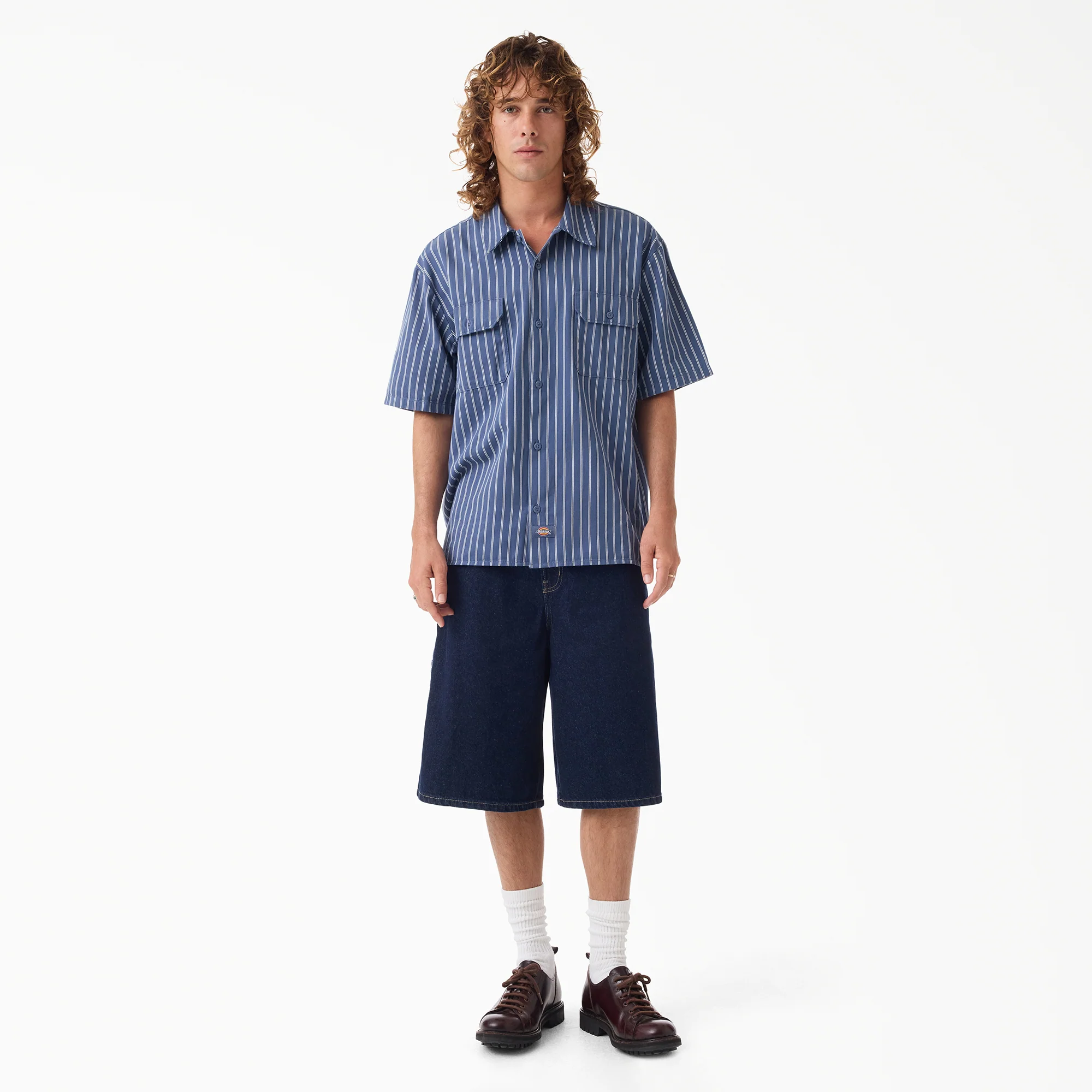 Worn In Striped Work Shirt - Image 4